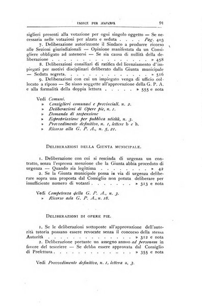 La giustizia amministrativa raccolta di decisioni e pareri del Consiglio di Stato, decisioni della Corte dei conti, sentenze della Cassazione di Roma, e decisioni delle Giunte provinciali amministrative