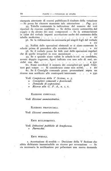 La giustizia amministrativa raccolta di decisioni e pareri del Consiglio di Stato, decisioni della Corte dei conti, sentenze della Cassazione di Roma, e decisioni delle Giunte provinciali amministrative