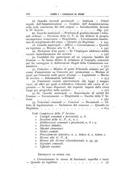 La giustizia amministrativa raccolta di decisioni e pareri del Consiglio di Stato, decisioni della Corte dei conti, sentenze della Cassazione di Roma, e decisioni delle Giunte provinciali amministrative