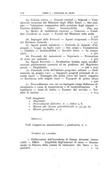 La giustizia amministrativa raccolta di decisioni e pareri del Consiglio di Stato, decisioni della Corte dei conti, sentenze della Cassazione di Roma, e decisioni delle Giunte provinciali amministrative