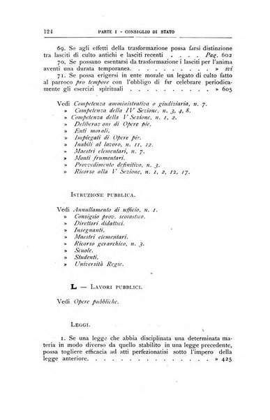 La giustizia amministrativa raccolta di decisioni e pareri del Consiglio di Stato, decisioni della Corte dei conti, sentenze della Cassazione di Roma, e decisioni delle Giunte provinciali amministrative