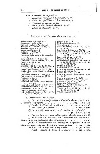 La giustizia amministrativa raccolta di decisioni e pareri del Consiglio di Stato, decisioni della Corte dei conti, sentenze della Cassazione di Roma, e decisioni delle Giunte provinciali amministrative