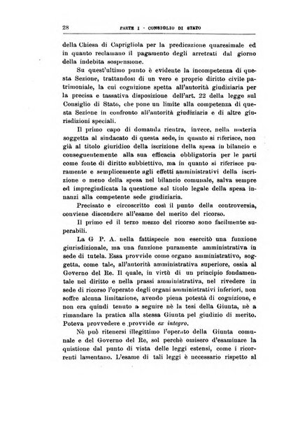 La giustizia amministrativa raccolta di decisioni e pareri del Consiglio di Stato, decisioni della Corte dei conti, sentenze della Cassazione di Roma, e decisioni delle Giunte provinciali amministrative