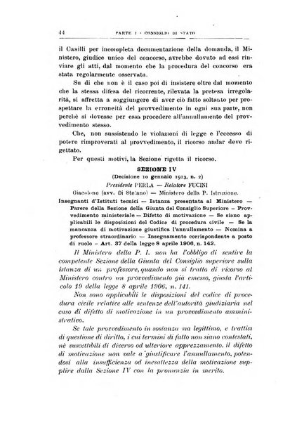 La giustizia amministrativa raccolta di decisioni e pareri del Consiglio di Stato, decisioni della Corte dei conti, sentenze della Cassazione di Roma, e decisioni delle Giunte provinciali amministrative