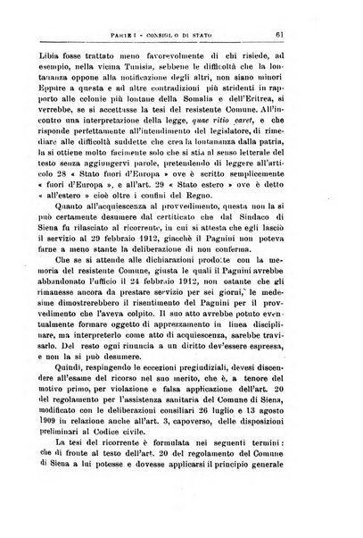 La giustizia amministrativa raccolta di decisioni e pareri del Consiglio di Stato, decisioni della Corte dei conti, sentenze della Cassazione di Roma, e decisioni delle Giunte provinciali amministrative