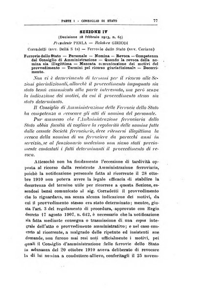 La giustizia amministrativa raccolta di decisioni e pareri del Consiglio di Stato, decisioni della Corte dei conti, sentenze della Cassazione di Roma, e decisioni delle Giunte provinciali amministrative