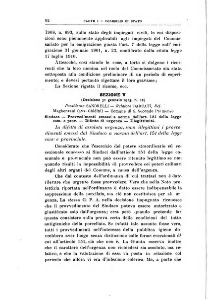 La giustizia amministrativa raccolta di decisioni e pareri del Consiglio di Stato, decisioni della Corte dei conti, sentenze della Cassazione di Roma, e decisioni delle Giunte provinciali amministrative