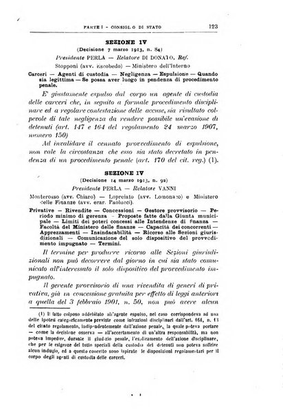 La giustizia amministrativa raccolta di decisioni e pareri del Consiglio di Stato, decisioni della Corte dei conti, sentenze della Cassazione di Roma, e decisioni delle Giunte provinciali amministrative