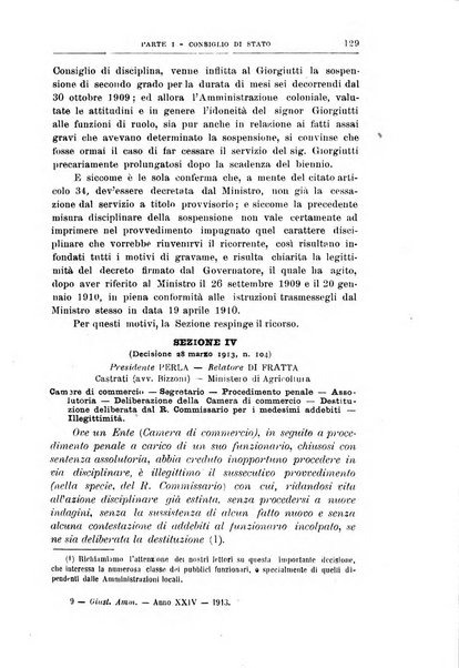 La giustizia amministrativa raccolta di decisioni e pareri del Consiglio di Stato, decisioni della Corte dei conti, sentenze della Cassazione di Roma, e decisioni delle Giunte provinciali amministrative