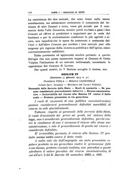 La giustizia amministrativa raccolta di decisioni e pareri del Consiglio di Stato, decisioni della Corte dei conti, sentenze della Cassazione di Roma, e decisioni delle Giunte provinciali amministrative