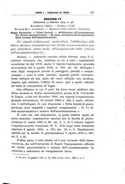 La giustizia amministrativa raccolta di decisioni e pareri del Consiglio di Stato, decisioni della Corte dei conti, sentenze della Cassazione di Roma, e decisioni delle Giunte provinciali amministrative