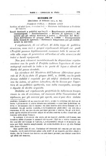 La giustizia amministrativa raccolta di decisioni e pareri del Consiglio di Stato, decisioni della Corte dei conti, sentenze della Cassazione di Roma, e decisioni delle Giunte provinciali amministrative