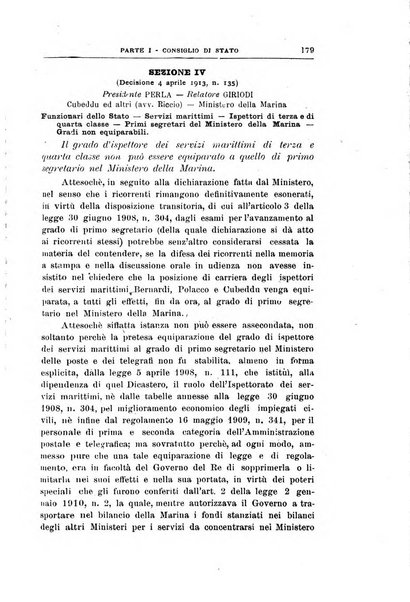 La giustizia amministrativa raccolta di decisioni e pareri del Consiglio di Stato, decisioni della Corte dei conti, sentenze della Cassazione di Roma, e decisioni delle Giunte provinciali amministrative