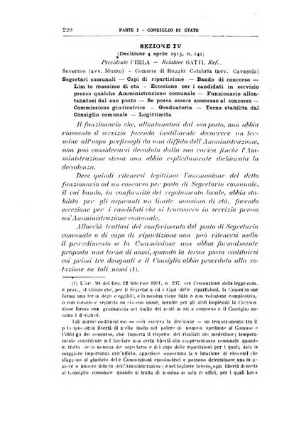 La giustizia amministrativa raccolta di decisioni e pareri del Consiglio di Stato, decisioni della Corte dei conti, sentenze della Cassazione di Roma, e decisioni delle Giunte provinciali amministrative