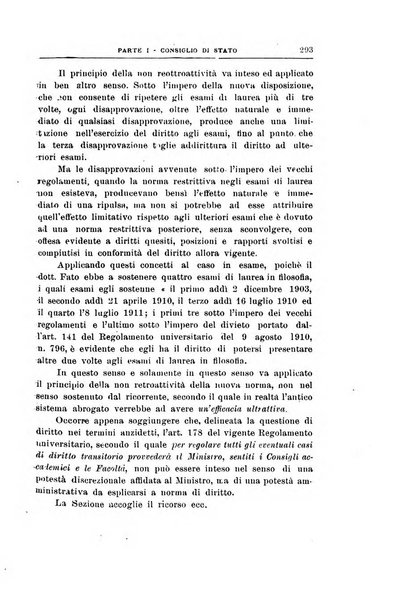 La giustizia amministrativa raccolta di decisioni e pareri del Consiglio di Stato, decisioni della Corte dei conti, sentenze della Cassazione di Roma, e decisioni delle Giunte provinciali amministrative