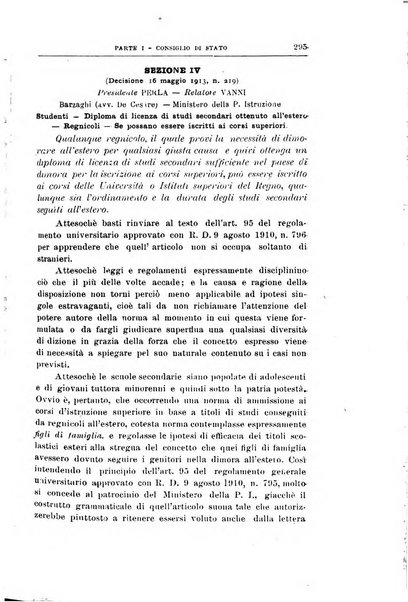 La giustizia amministrativa raccolta di decisioni e pareri del Consiglio di Stato, decisioni della Corte dei conti, sentenze della Cassazione di Roma, e decisioni delle Giunte provinciali amministrative