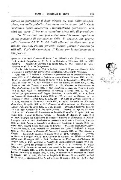 La giustizia amministrativa raccolta di decisioni e pareri del Consiglio di Stato, decisioni della Corte dei conti, sentenze della Cassazione di Roma, e decisioni delle Giunte provinciali amministrative