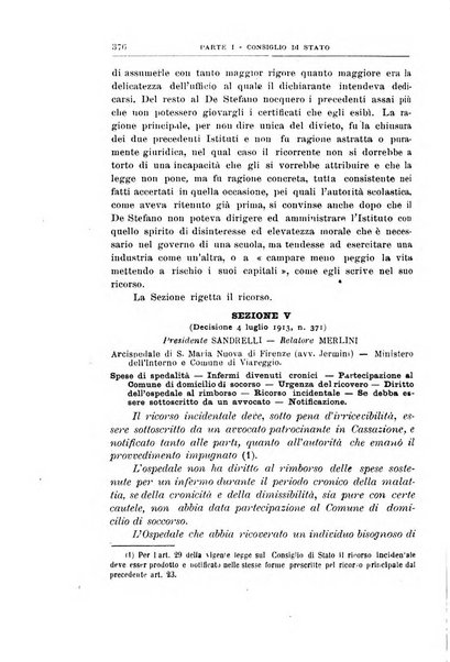 La giustizia amministrativa raccolta di decisioni e pareri del Consiglio di Stato, decisioni della Corte dei conti, sentenze della Cassazione di Roma, e decisioni delle Giunte provinciali amministrative