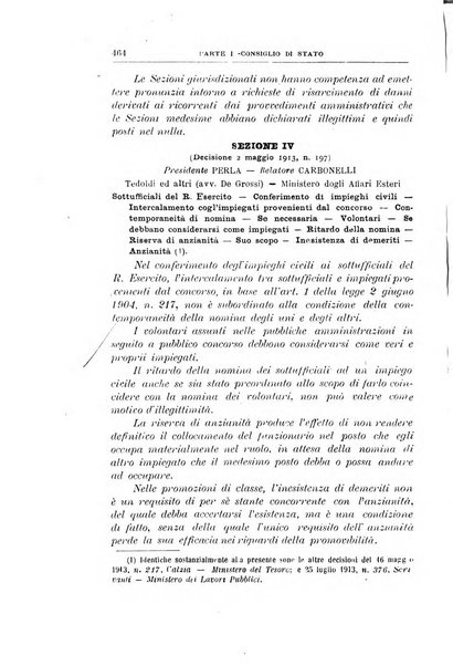 La giustizia amministrativa raccolta di decisioni e pareri del Consiglio di Stato, decisioni della Corte dei conti, sentenze della Cassazione di Roma, e decisioni delle Giunte provinciali amministrative