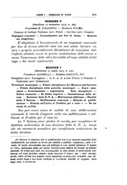 La giustizia amministrativa raccolta di decisioni e pareri del Consiglio di Stato, decisioni della Corte dei conti, sentenze della Cassazione di Roma, e decisioni delle Giunte provinciali amministrative