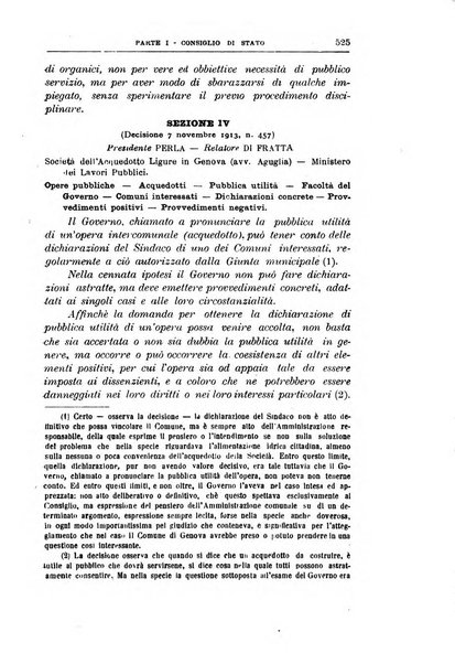 La giustizia amministrativa raccolta di decisioni e pareri del Consiglio di Stato, decisioni della Corte dei conti, sentenze della Cassazione di Roma, e decisioni delle Giunte provinciali amministrative