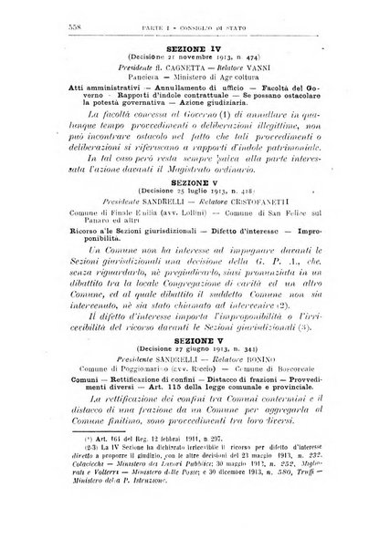 La giustizia amministrativa raccolta di decisioni e pareri del Consiglio di Stato, decisioni della Corte dei conti, sentenze della Cassazione di Roma, e decisioni delle Giunte provinciali amministrative