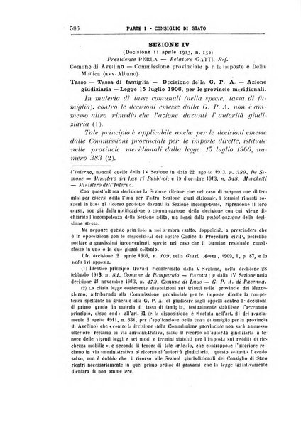 La giustizia amministrativa raccolta di decisioni e pareri del Consiglio di Stato, decisioni della Corte dei conti, sentenze della Cassazione di Roma, e decisioni delle Giunte provinciali amministrative