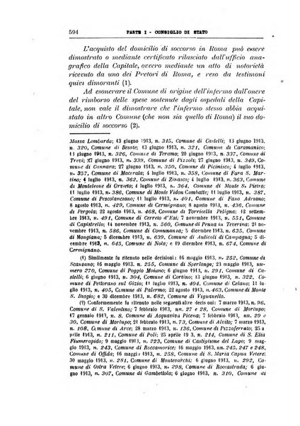 La giustizia amministrativa raccolta di decisioni e pareri del Consiglio di Stato, decisioni della Corte dei conti, sentenze della Cassazione di Roma, e decisioni delle Giunte provinciali amministrative