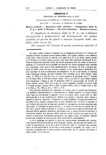 La giustizia amministrativa raccolta di decisioni e pareri del Consiglio di Stato, decisioni della Corte dei conti, sentenze della Cassazione di Roma, e decisioni delle Giunte provinciali amministrative