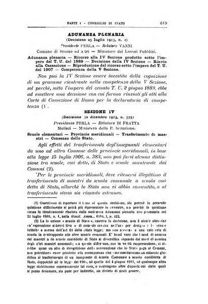 La giustizia amministrativa raccolta di decisioni e pareri del Consiglio di Stato, decisioni della Corte dei conti, sentenze della Cassazione di Roma, e decisioni delle Giunte provinciali amministrative