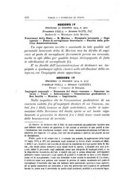 La giustizia amministrativa raccolta di decisioni e pareri del Consiglio di Stato, decisioni della Corte dei conti, sentenze della Cassazione di Roma, e decisioni delle Giunte provinciali amministrative