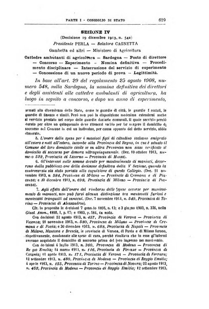 La giustizia amministrativa raccolta di decisioni e pareri del Consiglio di Stato, decisioni della Corte dei conti, sentenze della Cassazione di Roma, e decisioni delle Giunte provinciali amministrative