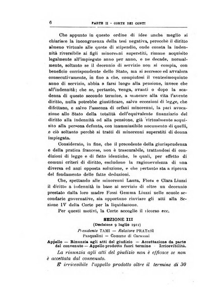 La giustizia amministrativa raccolta di decisioni e pareri del Consiglio di Stato, decisioni della Corte dei conti, sentenze della Cassazione di Roma, e decisioni delle Giunte provinciali amministrative