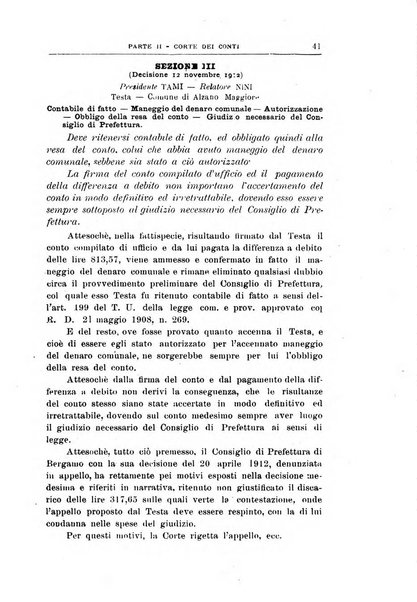 La giustizia amministrativa raccolta di decisioni e pareri del Consiglio di Stato, decisioni della Corte dei conti, sentenze della Cassazione di Roma, e decisioni delle Giunte provinciali amministrative