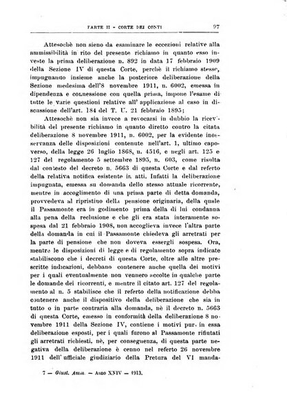 La giustizia amministrativa raccolta di decisioni e pareri del Consiglio di Stato, decisioni della Corte dei conti, sentenze della Cassazione di Roma, e decisioni delle Giunte provinciali amministrative