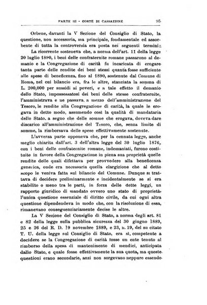 La giustizia amministrativa raccolta di decisioni e pareri del Consiglio di Stato, decisioni della Corte dei conti, sentenze della Cassazione di Roma, e decisioni delle Giunte provinciali amministrative