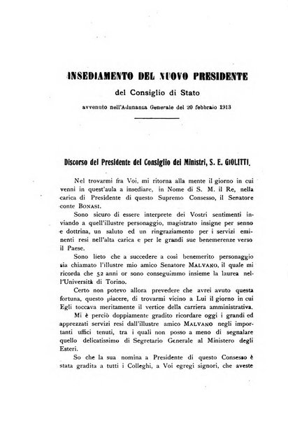 La giustizia amministrativa raccolta di decisioni e pareri del Consiglio di Stato, decisioni della Corte dei conti, sentenze della Cassazione di Roma, e decisioni delle Giunte provinciali amministrative