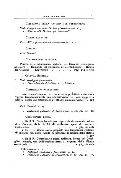 La giustizia amministrativa raccolta di decisioni e pareri del Consiglio di Stato, decisioni della Corte dei conti, sentenze della Cassazione di Roma, e decisioni delle Giunte provinciali amministrative