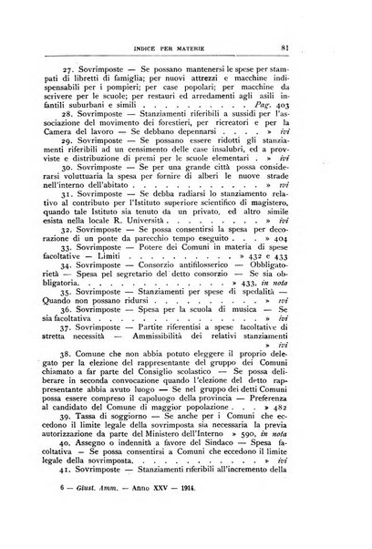 La giustizia amministrativa raccolta di decisioni e pareri del Consiglio di Stato, decisioni della Corte dei conti, sentenze della Cassazione di Roma, e decisioni delle Giunte provinciali amministrative