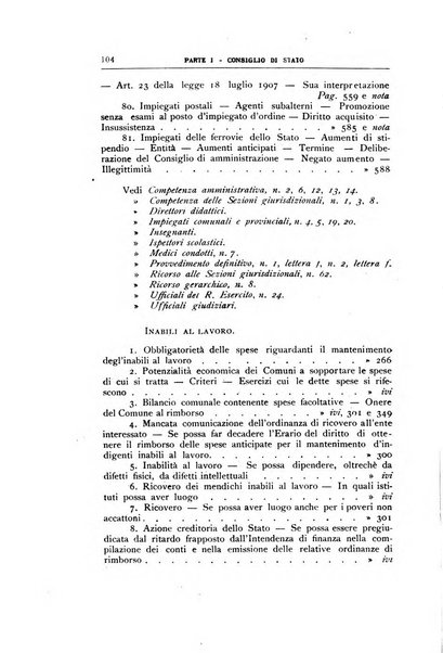 La giustizia amministrativa raccolta di decisioni e pareri del Consiglio di Stato, decisioni della Corte dei conti, sentenze della Cassazione di Roma, e decisioni delle Giunte provinciali amministrative