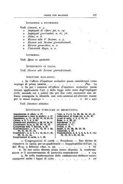 La giustizia amministrativa raccolta di decisioni e pareri del Consiglio di Stato, decisioni della Corte dei conti, sentenze della Cassazione di Roma, e decisioni delle Giunte provinciali amministrative