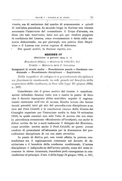 La giustizia amministrativa raccolta di decisioni e pareri del Consiglio di Stato, decisioni della Corte dei conti, sentenze della Cassazione di Roma, e decisioni delle Giunte provinciali amministrative