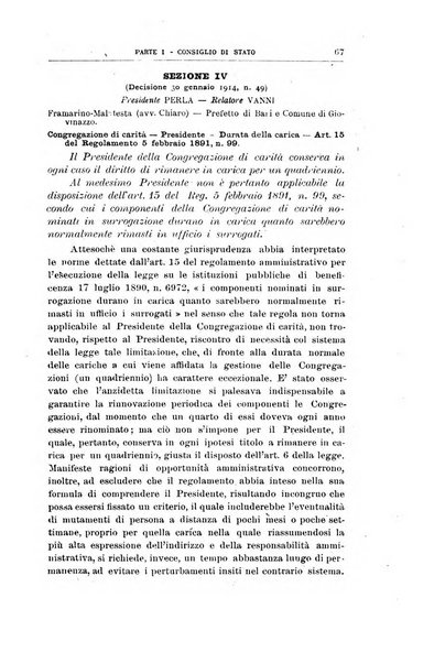 La giustizia amministrativa raccolta di decisioni e pareri del Consiglio di Stato, decisioni della Corte dei conti, sentenze della Cassazione di Roma, e decisioni delle Giunte provinciali amministrative