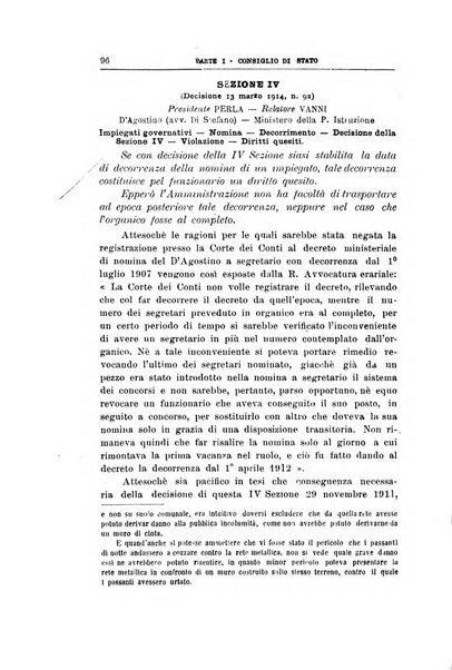 La giustizia amministrativa raccolta di decisioni e pareri del Consiglio di Stato, decisioni della Corte dei conti, sentenze della Cassazione di Roma, e decisioni delle Giunte provinciali amministrative