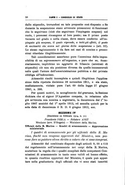 La giustizia amministrativa raccolta di decisioni e pareri del Consiglio di Stato, decisioni della Corte dei conti, sentenze della Cassazione di Roma, e decisioni delle Giunte provinciali amministrative