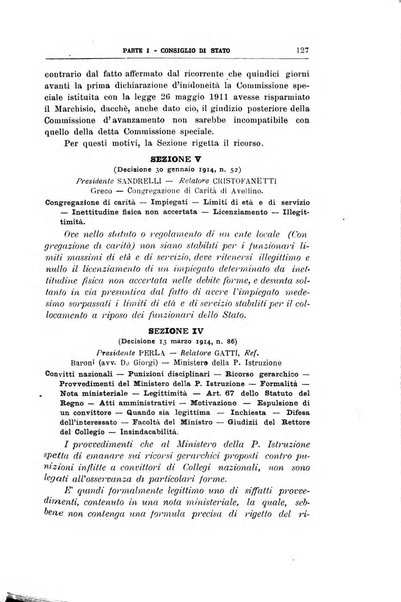 La giustizia amministrativa raccolta di decisioni e pareri del Consiglio di Stato, decisioni della Corte dei conti, sentenze della Cassazione di Roma, e decisioni delle Giunte provinciali amministrative