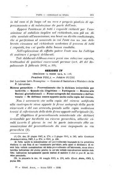 La giustizia amministrativa raccolta di decisioni e pareri del Consiglio di Stato, decisioni della Corte dei conti, sentenze della Cassazione di Roma, e decisioni delle Giunte provinciali amministrative