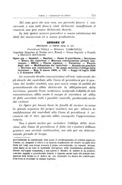 La giustizia amministrativa raccolta di decisioni e pareri del Consiglio di Stato, decisioni della Corte dei conti, sentenze della Cassazione di Roma, e decisioni delle Giunte provinciali amministrative