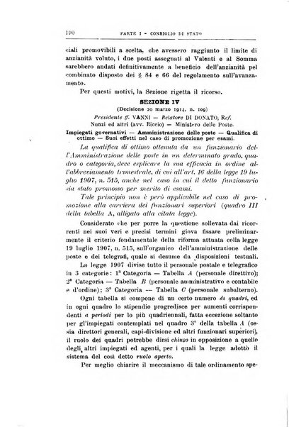 La giustizia amministrativa raccolta di decisioni e pareri del Consiglio di Stato, decisioni della Corte dei conti, sentenze della Cassazione di Roma, e decisioni delle Giunte provinciali amministrative