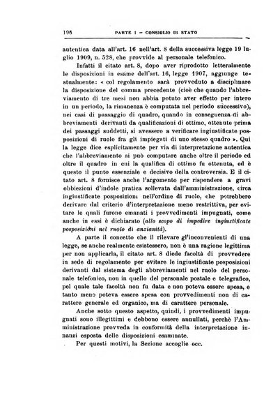 La giustizia amministrativa raccolta di decisioni e pareri del Consiglio di Stato, decisioni della Corte dei conti, sentenze della Cassazione di Roma, e decisioni delle Giunte provinciali amministrative